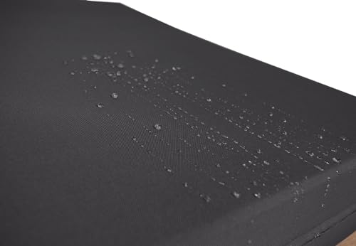 TexDeko® BEZUG (ohne Füllung) für Palettenkissen 120x80x8 cm wasserabweisend waschbar In- & Outdoor Made in EU (Anthrazit)