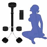 BDSM Sex Bed Bondage Restraints Kit Straps Cuffs Sexy Fuzzy Hand Cuff Set Handcuffs Restraints and Blindfold...