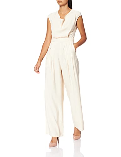 Sisley Women's Overall 4WVM581A7 Suit Pants, Beige 18F, 34