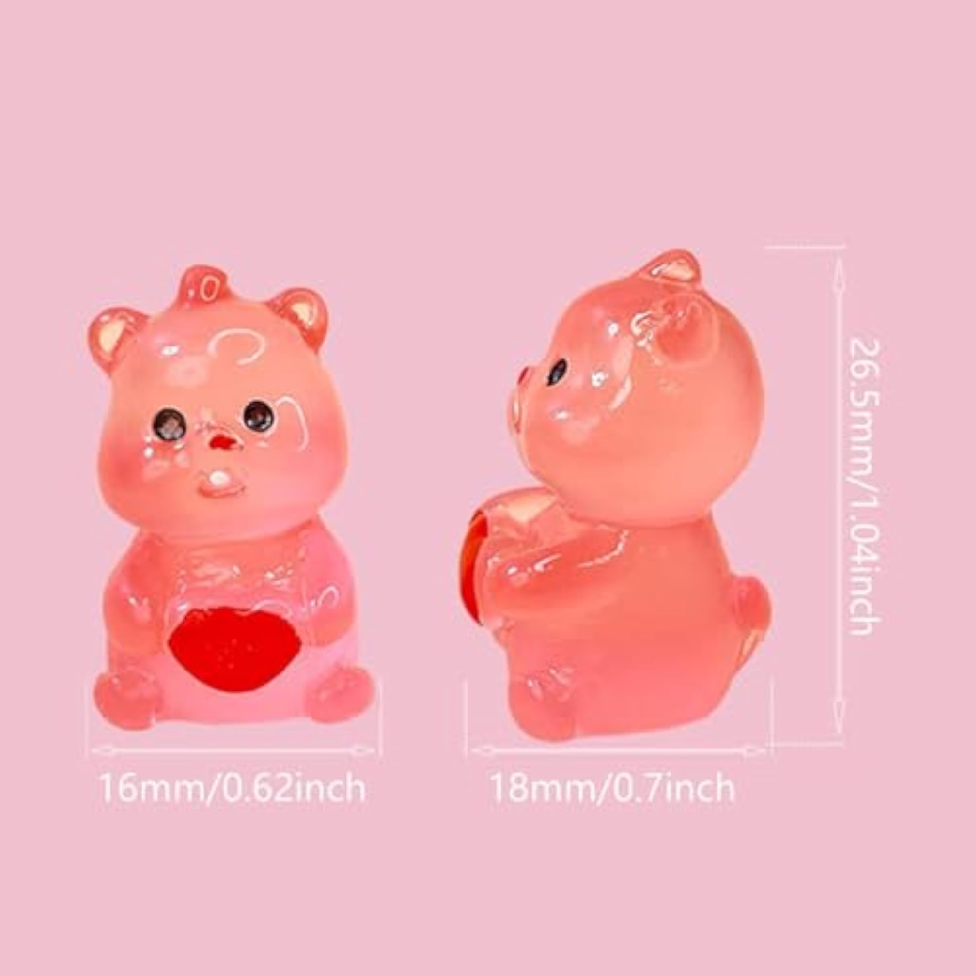 20Pcs Mini Resin Animals DIY Tiny for Fairy Garden Decor