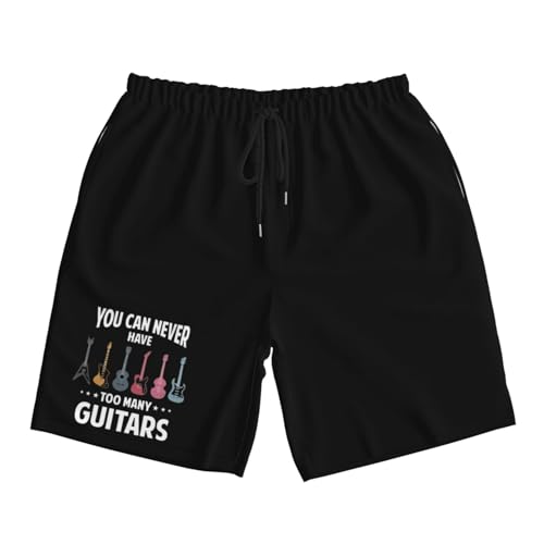 You Can Never Have Too Many Guitars Men's Quick-Dry Board Shorts 7