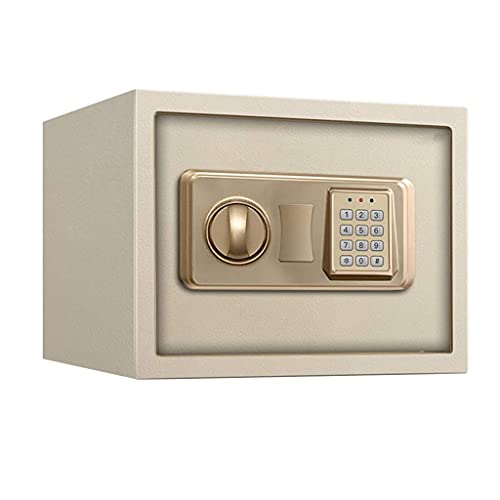 Coffre-fort beige RLKHXBS 35x25x25 cm avec fermeture à clé pour bureau