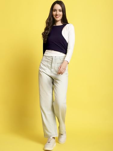 Image of Fabflee Women's Solid Regular Fit Top