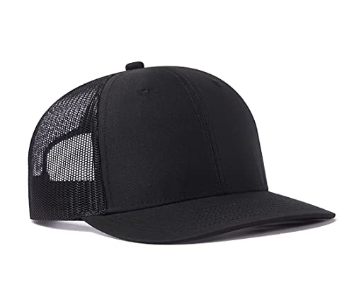 Image of Quanhaigou Trucker Hat - Mesh Snap Back - Unisex Adjustable Baseball Cap - Outdoor Hats for Men Women