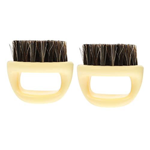 Gogogmee 2pcs Men's Beard Comb for Men Beard Styling Tool Handheld Mustache Brush for Cleaning Neckline Ears and Beard