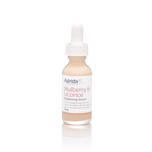 Mulberry & Licorice Skin Brightening Facial Serum, Vitamin C, Niacinamide (Vitamin B3), Calendula Extract, Aloe, Shea Oil - 1oz