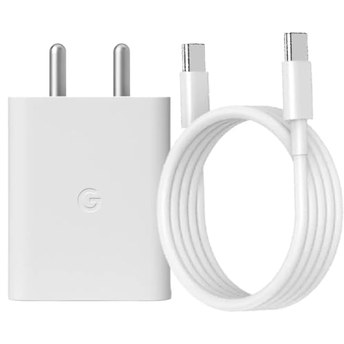 Image of Original 30W Fast Power Charger Adapter and Cable for Google Pixel 7, Pixel 7 Pro, Pixel 6 Pro, Pixel 6, Pixel 5, Pixel 4XL, Pixel Series Phone (Adapter Type C to C Cable)