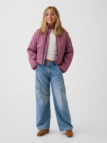 Image of GAP Girls' Logo Lightweight Puffer Jacket