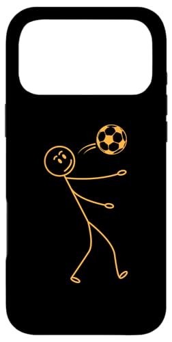 サッカースティックフィギュアサッカー選手 - 面白いサッカー スマホケース iPhone 17 Pro Max 用