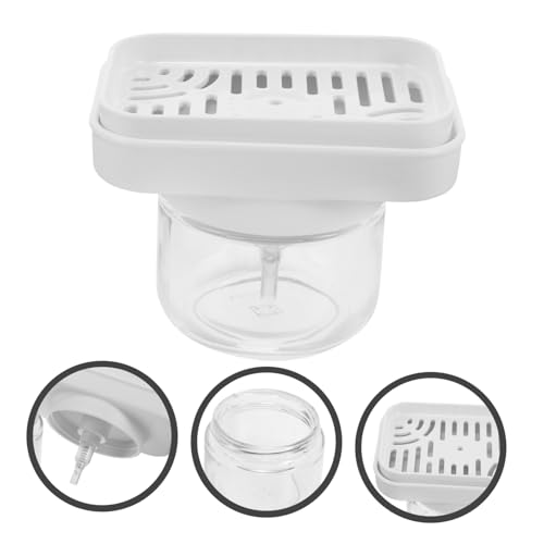 Image of Automatic Dish Soap Dispenser with Sponge Holder for Kitchen Sink Liquid Soap Pump Space-Saving Design for Organized Dishwashing