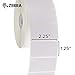 Zebra 2.25 x 1.25 in Direct Thermal Paper Labels Z-Perform 2000D Permanent Adhesive Shipping Labels 1 in Core 6 Rolls 10031635SP