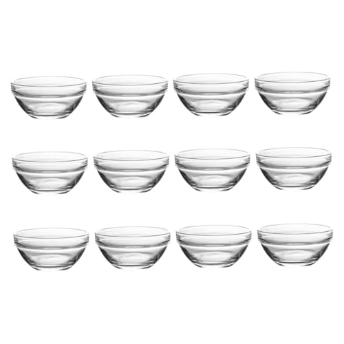 BIUDECO 12 Pezzi Ciotole in Vetro da Resistenti al Calore per Budini e Dessert Monoporzioni Facili da e Versatili per e Dolci