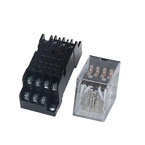 Relais à usage général MY4 DPDT boîtier robuste transparent 24V VDC avec embase - 2