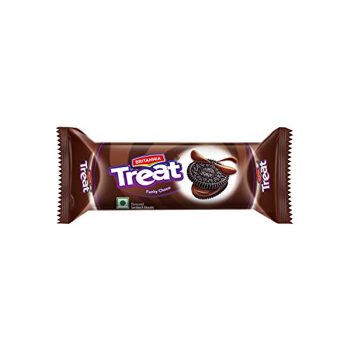 Image of Britannia Treat Round Cream Biscuits - Funky Choco, 60g