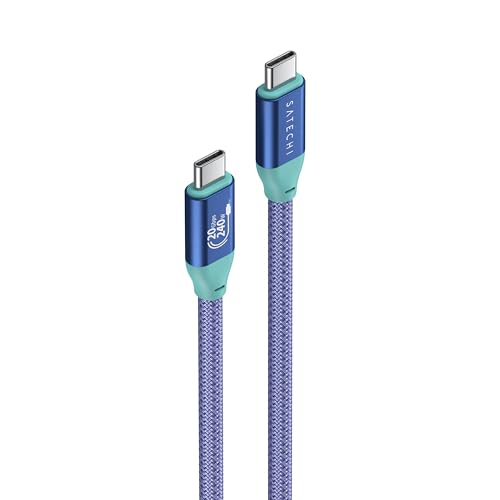 Satechi USB-C to USB-C Cable, 240W PD Charging, 3.3 Ft, Purple Aqua image 5