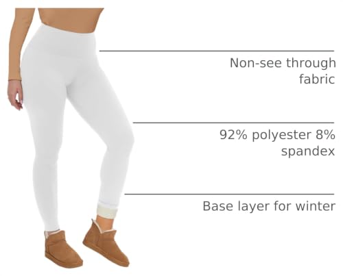 Image of CAMPSNAIL Fleece Lined Leggings Women - Thick Winter Thermal Warm Pants