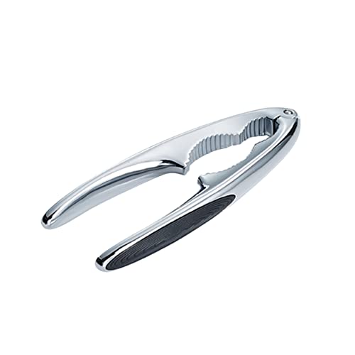 GRIRIW Zinc Alloy Nutcracker Tool for Walnuts and Crab Heavy Duty Non Slip Handle Multi Functional Nut Opener and Efficient Shelling for Nuts and Seafood
