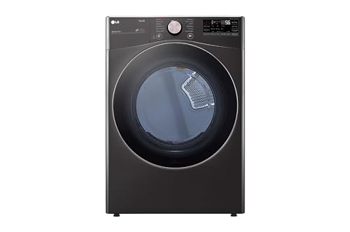 LG DLGX4001B 7.4 CF Ultra Large Capacity Gas Dryer w/Sensor Dry, Truesteam, Wi-Fi