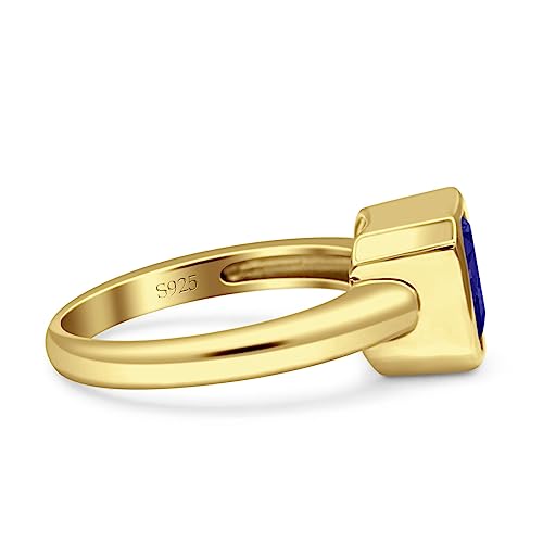 OMRANII Asscher Cut 7mmX7mm Excellent Bezel Set Solitaire Engagement Ring For Women Best Birthday Gift Cubic Zirconia Stones 925 Sterling Silver2