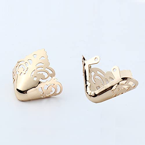 Image of 3 Pairs High Heel Protectors High Heel Toe Head Metal Pointed Cap Cover for Shoes Protection Repair Decoration
