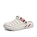 Vtiao Men's fashion garden clogs, arch support, woven look design, EVA material, lightweight, durable, non-slip, beach shoes, gardening shoes, indoor and outdoor sandals.