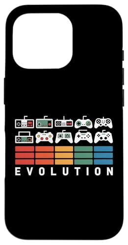 Videospiel-Controller Evolution 80er 90er Jahre Retro Gaming Gamer Hülle für iPhone 16 Pro