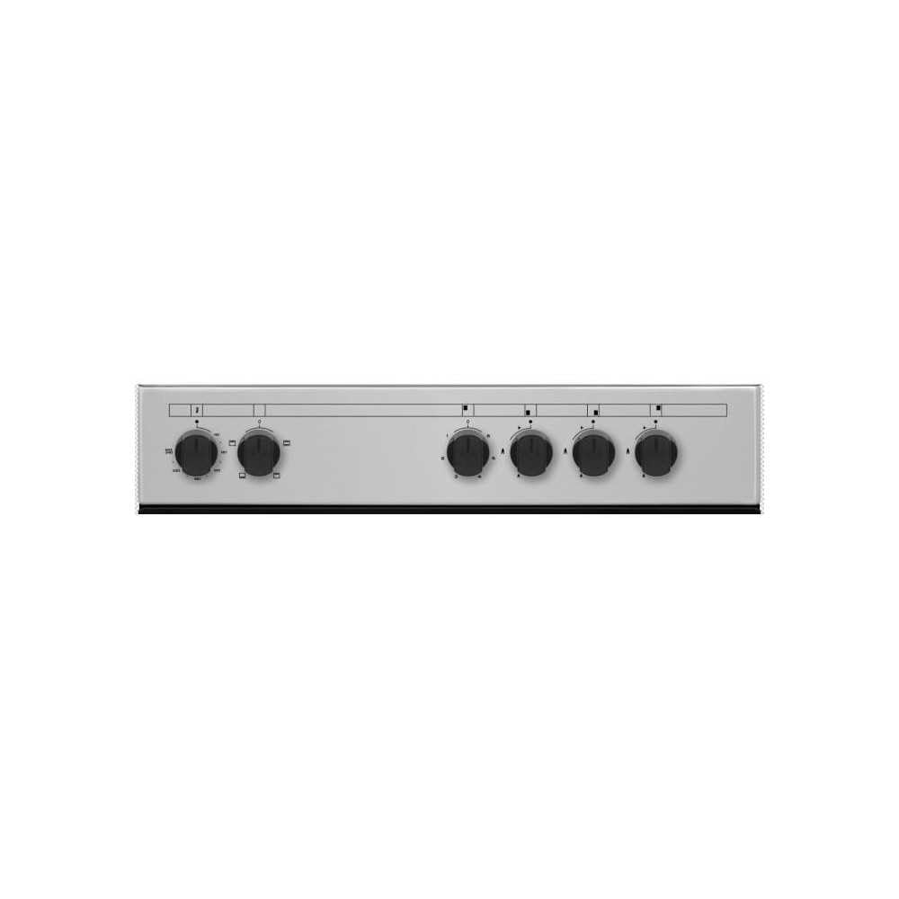 Cuisiniere mixte CONTINENTAL EDISON CECM60FCS - 3 feux gaz + 1 électrique - L59,8 x P61 xH83 cm - Silver