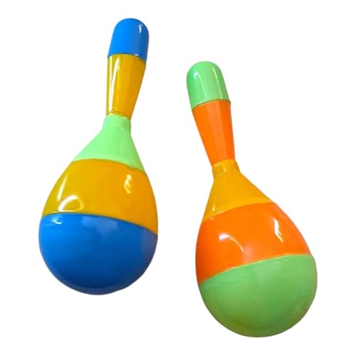 Image of Wooden Maraca Musical Rattle Toy | Shake Sound Set for Toddlers & Babies | Montessori Baby Rattles Toys | Fine Motor Skills Development, Natural Sensory Stimulation | Pack of 1