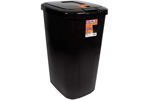 Hefty Touch-Lid 13.3-Gallon Trash Can for Modern, Effortless Waste Disposal