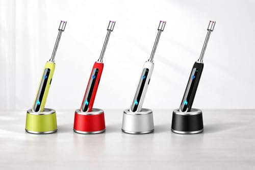 Image of Crasts USB Plasma Rechargeable Electric Gas Lighter for Pooja Room, Candles, BBQ, Multi Purpose - 360 Degree Flexible & Windproof (Multicolor)