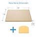 Unicook Large Pizza Stone for Oven and Grill, Heavy Duty Baking Stone for Bread, Thermal Shock Resistant Cordierite Pizza Pan, 16 x 14 Inch Rectangular