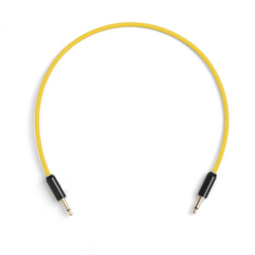 Cable de parche chapado en oro MyVolts Halo 30 con conector jack mono de 3,5 mm recto