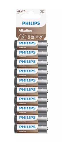 Lot de 20 piles Philips AA LR6 1 pack de 10+10 - vue 3
