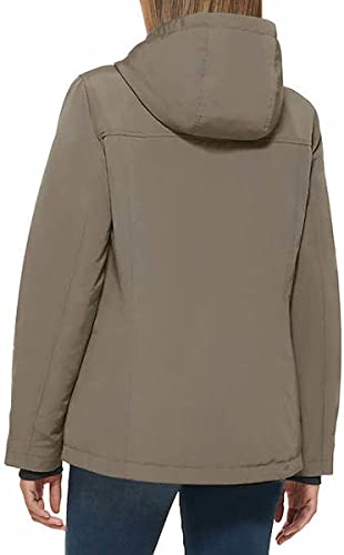 Tommy Hilfiger Women's Full Zip Heavyweight Softshell Hooded Fleece Lined Jacket (L, Charcoal)3