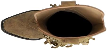 ROPER Womens Rickrack Snip Toe Casual Boots Mid Calf Low Heel 1-2" - Brown - Size 5 M | Image 3