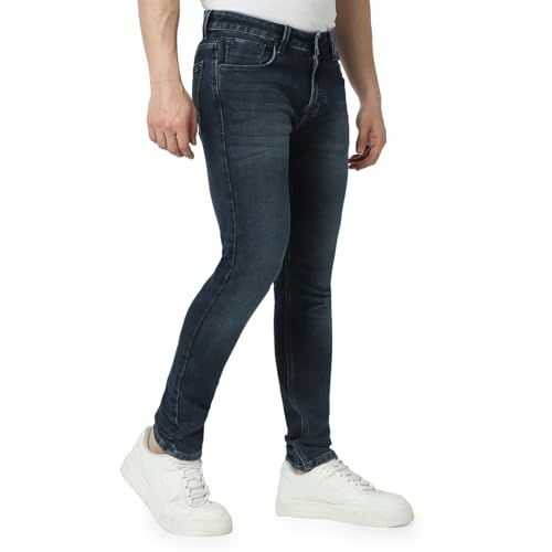 Image of Spykar Men's Slim Fit Low Rise Casual Jeans