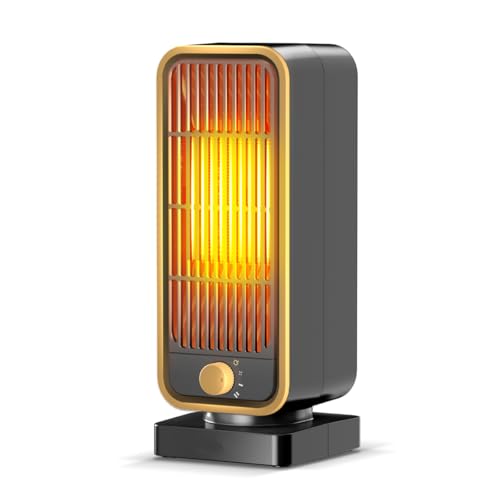 セラミックヒーター 小型 【2025新モデル・2秒速暖】 足元ヒーター 大風量...