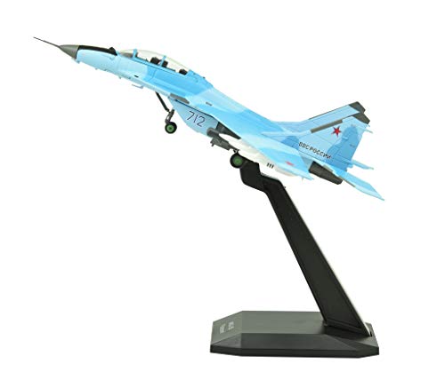 TANG DYNASTY(TM) 1:100 Mikoyan MiG-35 Fighter Attack Metal Plane Model with 2 Stands,Russian Air Force,Military Airplane Model,Diecast Plane,for Collecting and Gift (Blue) TANG DYNASTY(TM) 1:100 Mikoyan MiG-35 Fighter Attack Metal Plane Model with 2 Stands,Russian Air Force,Military Airplane Model,Diecast Plane,for Collecting and Gift (Blue)