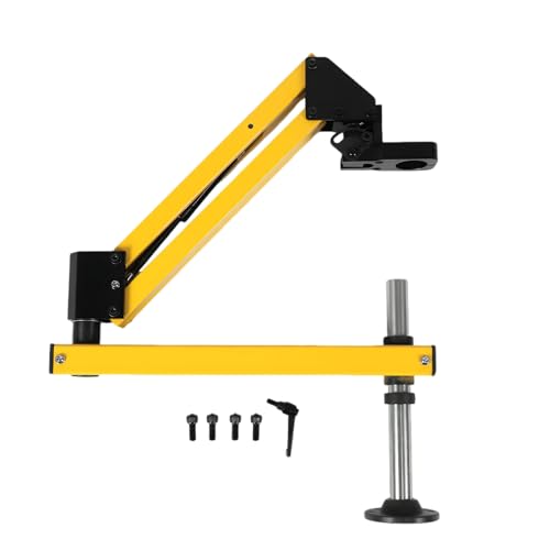Pneumatic Tapping Machine Arm, 39.37" Aluminum Alloy Flexible Cantilever Arm, 360° Multi-Directional Tapping Tool Holder for M3-M12 Taps, High Strength Industrial Threading Machine Accessory