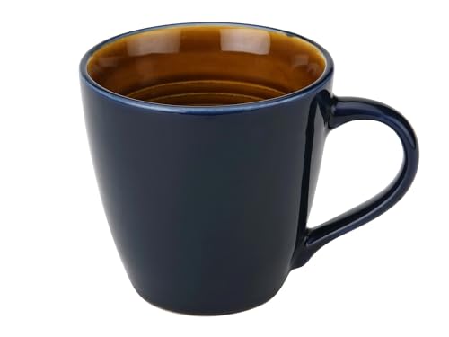 Image of Bodhi House Handcrafted Ceramic Coffee Mug Set of 1 Pieces (350 Ml), Stoneware Tea Cup, Microwave Safe Large Milk Mug, Glossy Finish, Ideal for Daily use, Casual Gatherings and Gifting, Royal Blue