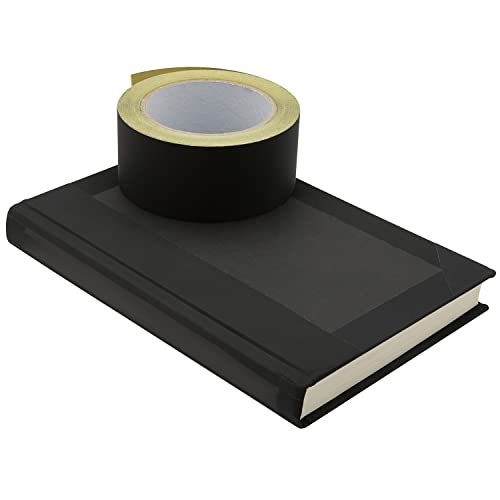 Black Bookbinding Tape, Black Cloth Book Repair Tape for Bookbinders, Black Fabric Hinging Tape, Craft Tape, 3" Inches by 45' Feet, Acid Free and Archival Safe Tape for Crafts & Book Repair