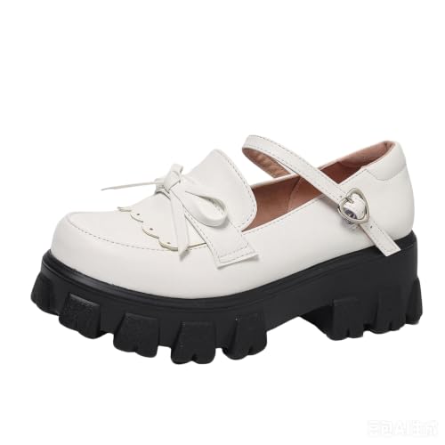 Escarpins Mary Jane plateforme mocassin dark academia retro pour femme branchée