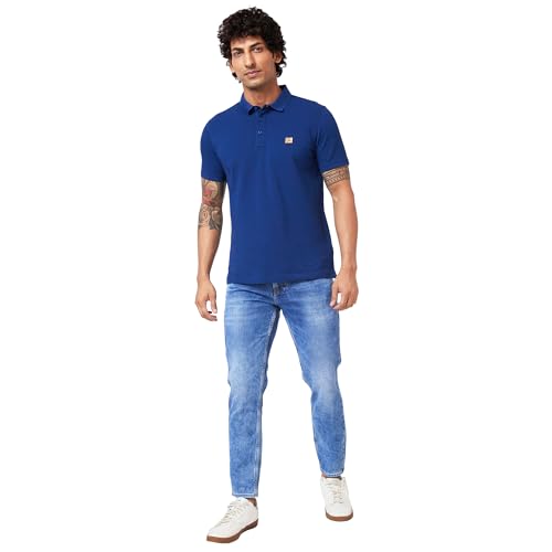 Image of Spykar Men's Kano Slim Fit Mid-Rise Jeans (Ankle Length)