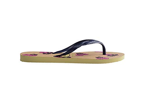 Chinelo Fantasia Romântica, Havaianas, Feminino, Amarelo Limão, 37/38