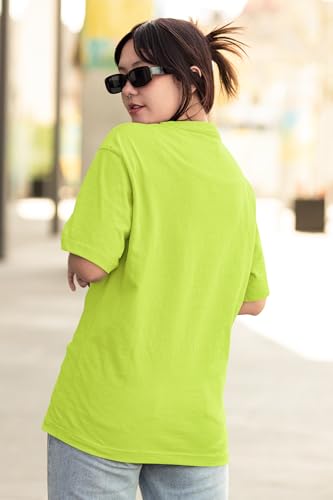 Image of Reifica Pure Cotton Half Sleeve Loose Fit Oversized T Shirts for Women /Girls Combo Pack of 2