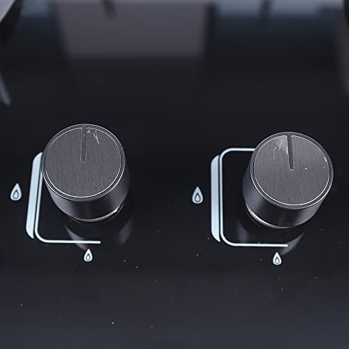 Knwigoe 2 Burner Natural Gas Stove, Built-in Countertop Gas Cooktop with Tempered Glass & Stainless Steel, Electronic Pulse Ignition, Flameout Protection, High Efficiency Gas Hob for Kitchen - Thumbnail 5