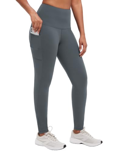 Image of baleaf Women's Fleece Lined Leggings, High Waisted | Thermal Warm Winter Tights, Thick Yoga Pants, Cold Weather, with Pockets