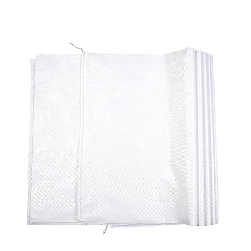 NAMOARLY 10 Pack Woven Sack Polywoven Bag Gunny Sacks for Packaging Beach Bag Weights