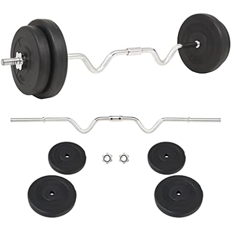 vidaXL Set de Pesas 30kg con Discos Identificables Cover