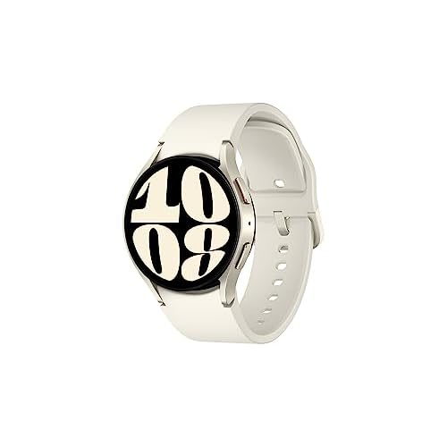 SAMSUNG Galaxy Watch 6 40mm Bluetooth Smartwatch w/ Fitness Tracker, Personalized HR Zones, Advanced Sleep Coaching, Heart Monitor, BIA Sensor, US Version, Gold (Renewed)